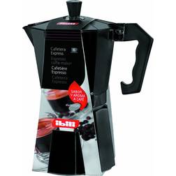 Ibili Cafetière À Expresso Bahia Noire 3 Tasses 150 ml