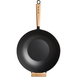 KitchenCraft World of Flavours Oriental Carbon Steel 35 cm