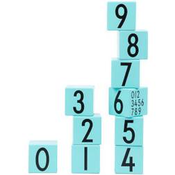Design Letters Wooden Cubes 0-9