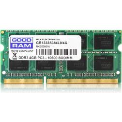 GOODRAM DDR3 4GB 1600MHz CL11 SODIMM 1.5V (512x8)