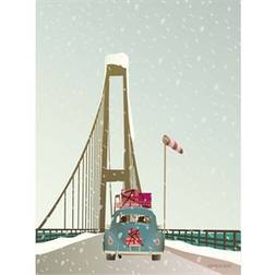 Vissevasse Driving Home For Christmas Plakat 50x70cm