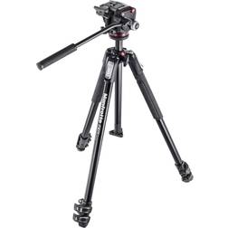 Manfrotto Kit serie 190 a 3 sezioni, con testa foto/video fluida