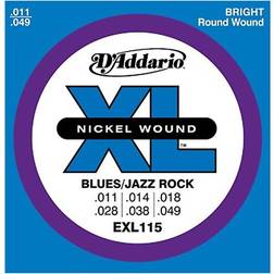 D'Addario EXL115 Medium Gauce Corde x Chitarra Elettrica in Nickel 11-49