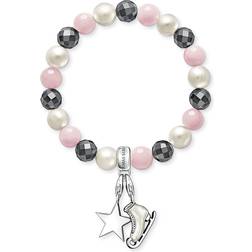 Thomas Sabo Charm Club Bracelet - Silver/Pearls