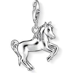 Thomas Sabo Horse Charm Pendant - Silver/Black