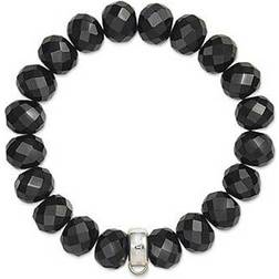 Thomas Sabo Charm Club Bracelet - Silver/Black