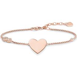 Thomas Sabo Bracelet A1486-416-14-L19,5v 925 Argent Or Rose