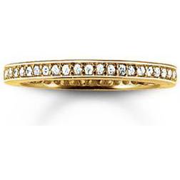 Thomas Sabo Pavé Eternity Ring - Gold/Transparent