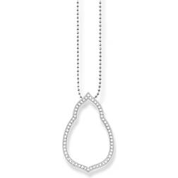 Thomas Sabo Oriental Drop Necklace - Silver/White