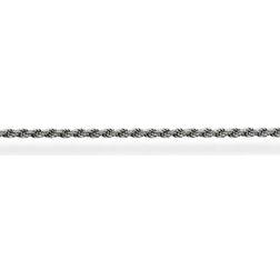 Thomas Sabo Chaîne torsadée noirci Épaisseur 1,3 mm (0,04 Inch) KE1349-637-12-L45 argenté