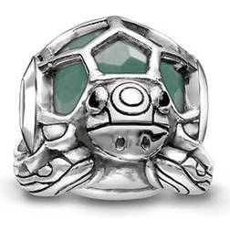 Thomas Sabo Turtle Bead Charm - Silver/Black/Aventurine