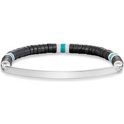 Thomas Sabo Love Bridge Bracelet - Silver/Black/Turquoise/White