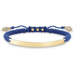 Thomas Sabo Pulsera Mujer LBA0067-899-1 Azul Plata Dorado (21 cm)