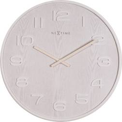 Nextime Wood Wood Wall Clock 20.9"