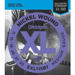 D'Addario EXL115BT Médium 11-50 Jeu de cordes guitare électrique