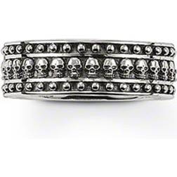 Thomas Sabo Rebel At Heart Mini Döskallar Ring Oxiderat Silver