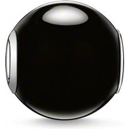 Thomas Sabo Karma Bead Charm - Silver/Obsidian