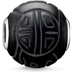 Thomas Sabo Karma Bead Shanghai Charm - Silver/Black