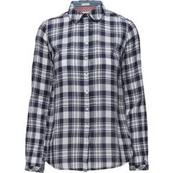 Hilfiger Denim Basic Check Cheesecloth Shirt L/S 7 - Blue