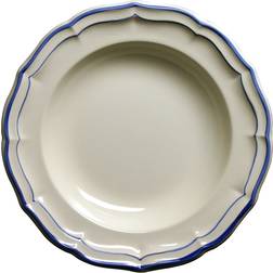 Gien Filets Bleus Soup Plate 22.5cm