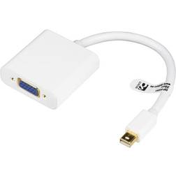 Deltaco Mini DisplayPort - VGA Adapter M-F 0.2m