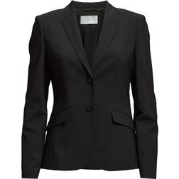 HUGO BOSS Julea Stretch Wool Blazer - Black