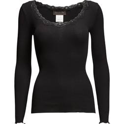 Rosemunde Lace Round Neck Silkkisekoitepaita