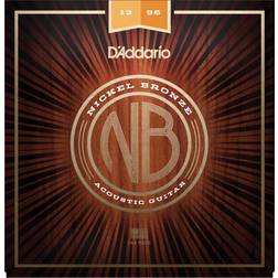 D'Addario NB1256 Light Top Med Bottom 12-56 Jeu de cordes pour Guitare acoustique