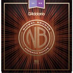 D'Addario NB1152 Custom Light 11-52 Jeu de cordes pour Guitare acoustique