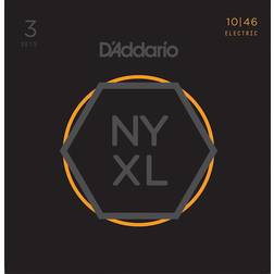 D'Addario NYXL1046-3P Cordes pour guitares électriques