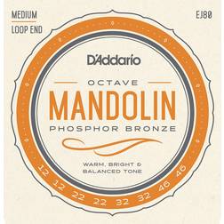 D'Addario Phosphor Bronze EJ80 12-46 médium Jeu de cordes Mandoline octave