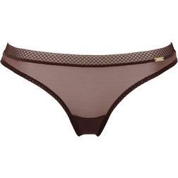 Gossard Glossies Thong - Rich Brown