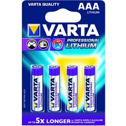 Varta AAA Professional Lithium 4-pack