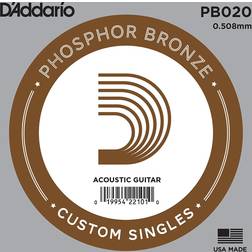 D'Addario Corde au détail Guitare acoustique Filée Phosphore Bronze 020 PB020