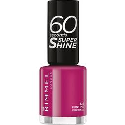 Rimmel 60 Seconds Super Shine Nail Polish Funtime Fushia 8ml