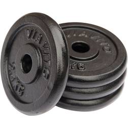 Viavito Cast Iron Standard Weight Plates 4x2.5kg