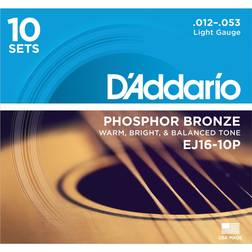 D'Addario EJ16-10P Cordes de guitares acoustiques