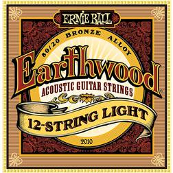 Ernie Ball Earthwood Light 12-String 80/20 Bronze, Corde per chitarra acustica a 12 corde, diametro 9-46