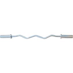 DKN Olympic EZ Curl Chrome Barbell Bar 8.3kg