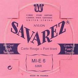 Savarez 526R corde Mi grave guitare classique tirant fort Carte rouge