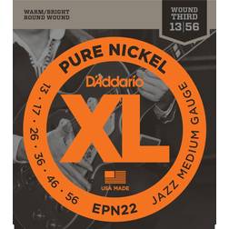 D'Addario EPN22, Jazz Medium, 13-55- nickel pur jeu guitare électrique