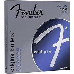 Fender Cordes 3150L 9 42 PURE NICKEL BULLETS Cordes guitares électriques