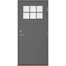 Leksandsdörren Smedby Ytterdörr Klarglas S 6000-N V (90x210cm)