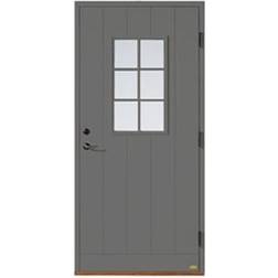 Leksandsdörren Insjön Ytterdörr Cotswoldglas S 6000-N V (90x210cm)