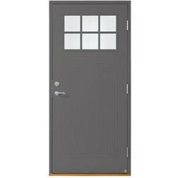 Leksandsdörren Västannor Ytterdörr Klarglas S 6000-N V (100x200cm)