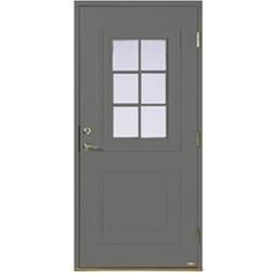 Leksandsdörren Hjortnäs Ytterdörr Cotswoldglas S 6000-N V (100x210cm)