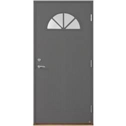 Leksandsdörren Hedby Ytterdörr Katedralglas S 6000-N V (90x210cm)