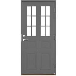 Leksandsdörren Edshult Ytterdörr Klarglas S 6000-N V (90x200cm)