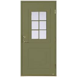Leksandsdörren Hjortnäs Ytterdörr Cotswoldglas S 5020-G70Y V (100x200cm)