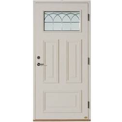 Leksandsdörren Karlsvarvet Ytterdörr Maskinantikt glas S 0502-Y50R V (100x210cm)